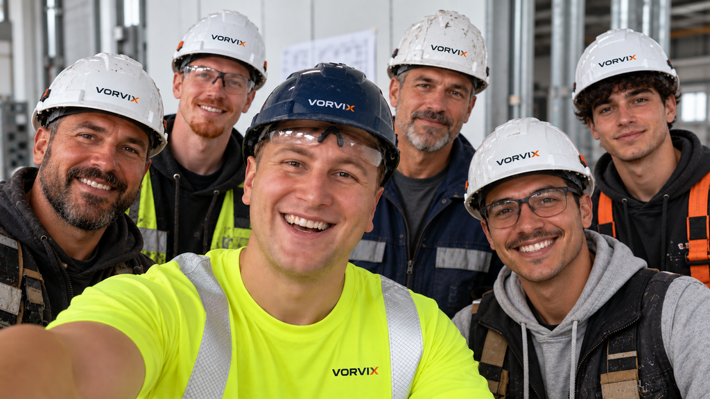 VORVIX Montageteam bei einem Industrieprojekt